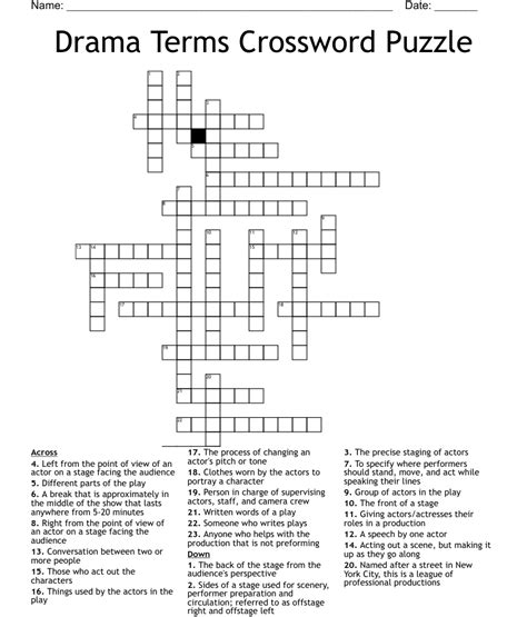 Crossword Clue Answers. . Drama honor crossword clue
